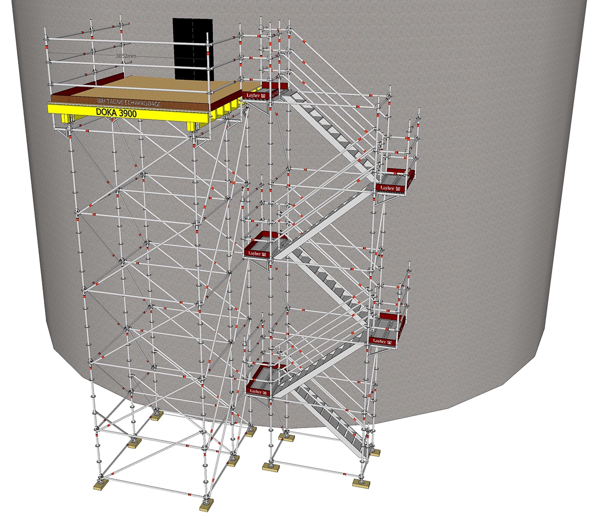 Bretagne Echafaudage, Fabrication sur-mesure et montage sur site